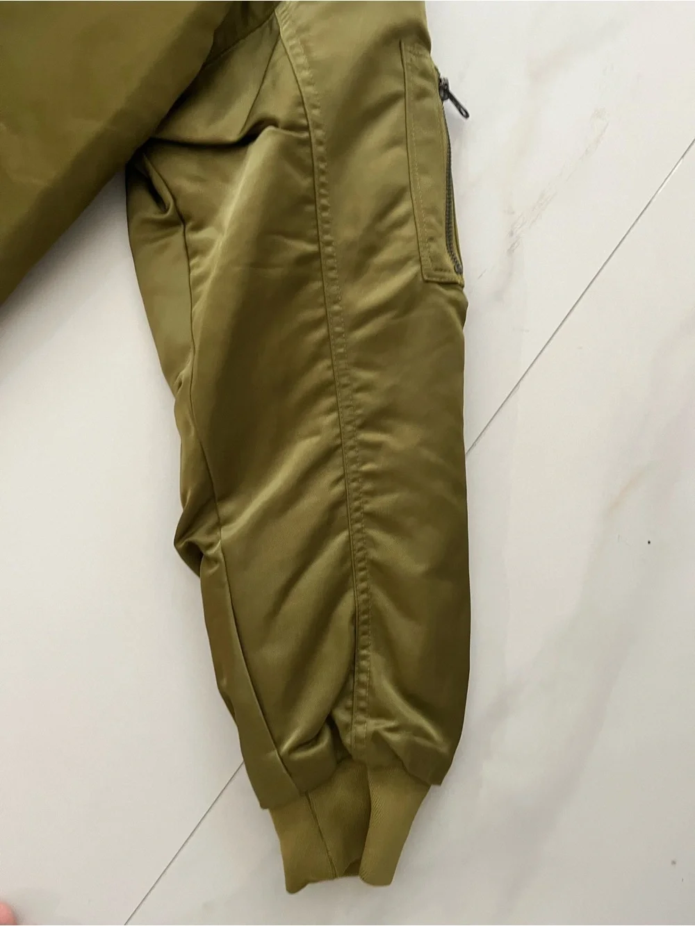 Nike Olive Green Bomber Jacket reversible XS
